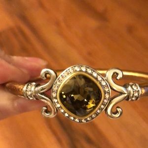 Brighton Bracelet With Topaz Colored Stone.